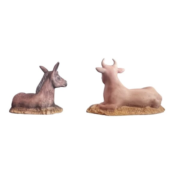 VTG DUNCAN 1980 11 Piece Porcelain Nativity Set Mary Joseph Baby Jesus Christmas - Picture 8 of 15